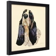 thumbnail image 3 of Empire Art Direct Basset Hound Dimensional Collage Framed Graphic Art Under Glass Wall Art, 17" x 17" x 1.4", Ready to Hang, 3 of 6