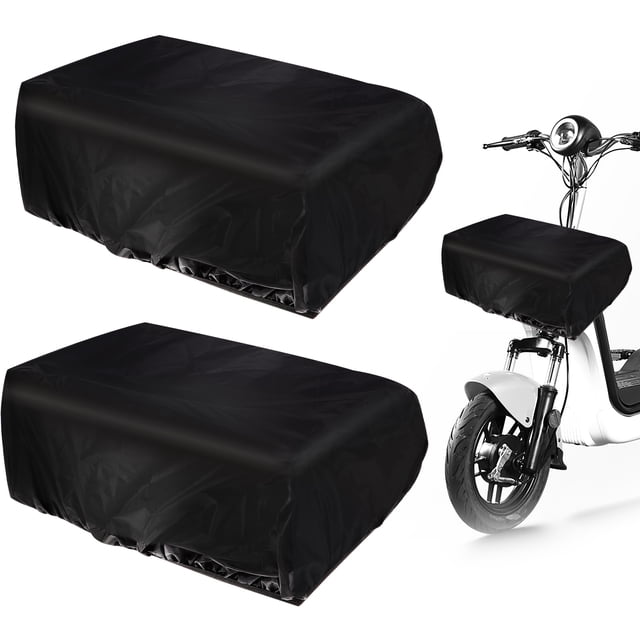 SHISUYAN 2 Pcs Electric Bike Basket Covers Rear Bike Basket Cover Cycling Basket Protection Cover Rainproof Protection For Cycling Basket
