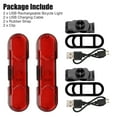 thumbnail image 5 of 2pcs USB Rechargeable LED Bike Tail Light, EEEkit Bright Bike Tail Lights Rear Bike Back Lights for Night Riding, Bicycle Taillights with 4 Light Mode Options for Adults, Teenagerss, 5 of 11