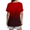 thumbnail image 4 of SROBPTY Summer Tops for Women,Womens Tops,Women's Printed V-neck Short-sleeved T-shirt Loose Top Short Sleeve Top, 4 of 4