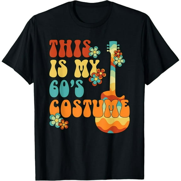 Exquisite and comfortable-This Is My 60's Costume 60s Party Outfit Groovy Hippie Style T-Shirt