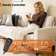thumbnail image 6 of Costway Back Massager Seat Cushion with Heat Electric Massage Chair Pad 3 Speeds, 6 of 10