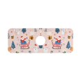 thumbnail image 7 of Yayeee Faucet Mat for Kitchen Sink 14.7" Diatomite Long Splash Guard Pad, Blue Christmas Santa, 7 of 7