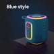 thumbnail image 4 of Altavoz Bluetooth IPX5, Resistente Al Agua, con Luz RGB de Colores, Compatible con Reproducción USB/TF/AUX, Función de Recepción de Sonido, Color Azul., 4 of 5