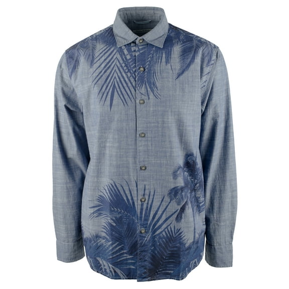 Men's Indigo Breeze Long Sleeves Shirt-BB-Medium