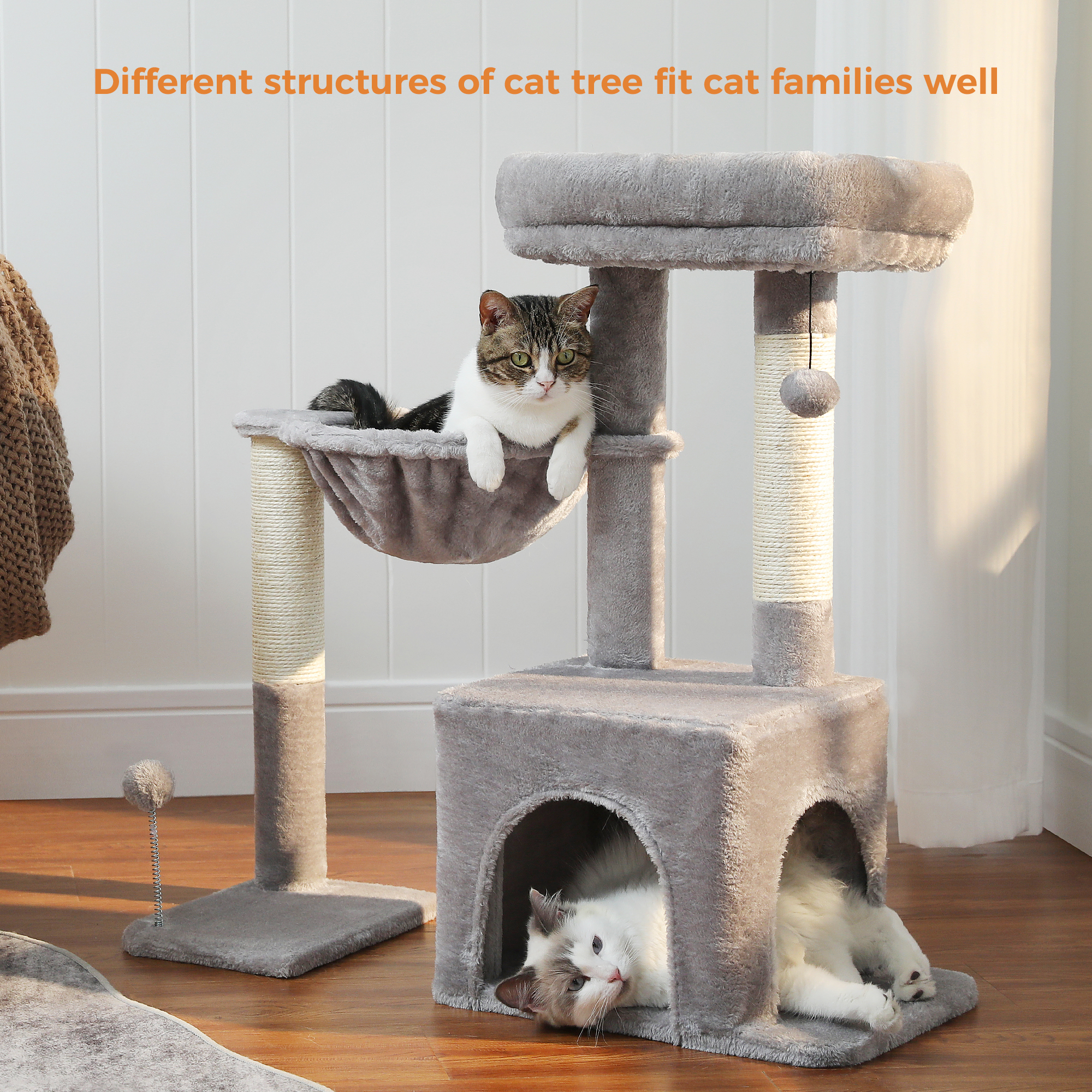 Pawz Road 29" Small Cat Tree with Convertible Design photo 7