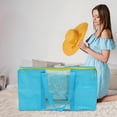 thumbnail image 4 of unbranded Bolsa Organizadora Para Ropa Impermeable Azul Con Ventana Para Guardar Ropa Y Textiles, 4 of 6