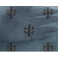 thumbnail image 4 of oneOone Georgette Viscose Fabric Geometric Ikat Print Fabric By The Yard 42 Inch Wide, 4 of 4