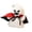 I006- F, variant on Kids Friendly Halloween Display, Halloween Plush, Halloween Party Favors, Halloween Ghost Decor, 5.5X3 Inch 1Pc Cute Spooky Ghost Doll with Red Vampire Cape, Soft Fluffy Toys for