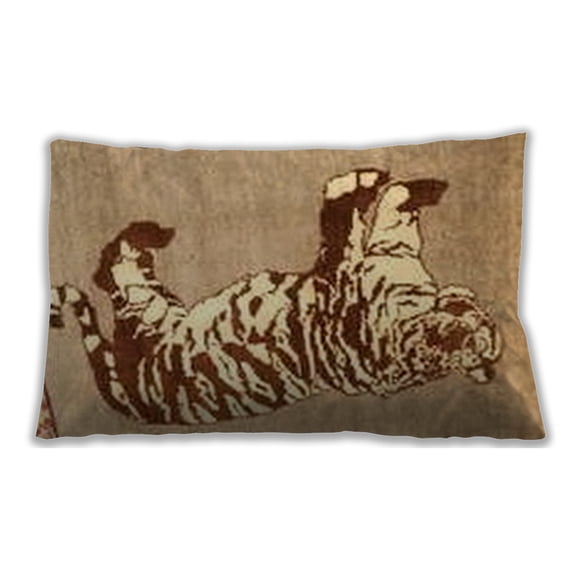 Ahgly Company Outdoor Rectangular Traditional Lumbar Throw Pillow, 13 inch by 19 inch