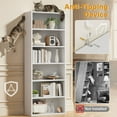 thumbnail image 4 of Homall 6-Shelf Standing Bookcase, Sturdy Storage for Home Office, Living Room,White, 4 of 7