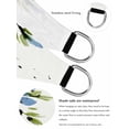 thumbnail image 5 of Spring Florals Sun Shade Sail 14' x 18', Watercolor Blue Black Floral Green Leaf Beige Background Rectangle Outdoor Sunshade Canopy, Waterproof UV Block Patio Covers for Garden Yard Beach, 5 of 9