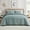Aqua, variant on Bourina Modern Floral 3-Piece Quilt Set– King,Beige,Lightweight & Comfortable,Perfect for All Seasons