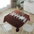 thumbnail image 6 of American Football Laces Table Cloth Waterproof Tablecloths, Classic Rugby Sports Tablecloth Dining Table Cover for Kitchen Party Tabletop Outdoor, Square Tablecloth 60x60 Inch, 6 of 9