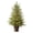A-35", variant on 47" Cypress Green Artificial Christmas Tree with Warm White Twinkle LED Lights in Woven Basket for Christmas Decoration