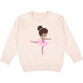 thumbnail image 2 of Inktastic African American Ballerina, Ballet Girl, Pink Tutu Toddler Sweatshirt, 2 of 4