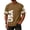 35# Brown, variant on Men's 250 Anniversary Shirt V Neck 4th of July Patriotic T Shirt 1776 Athletic Short Sleeve Tee Pink 3XL