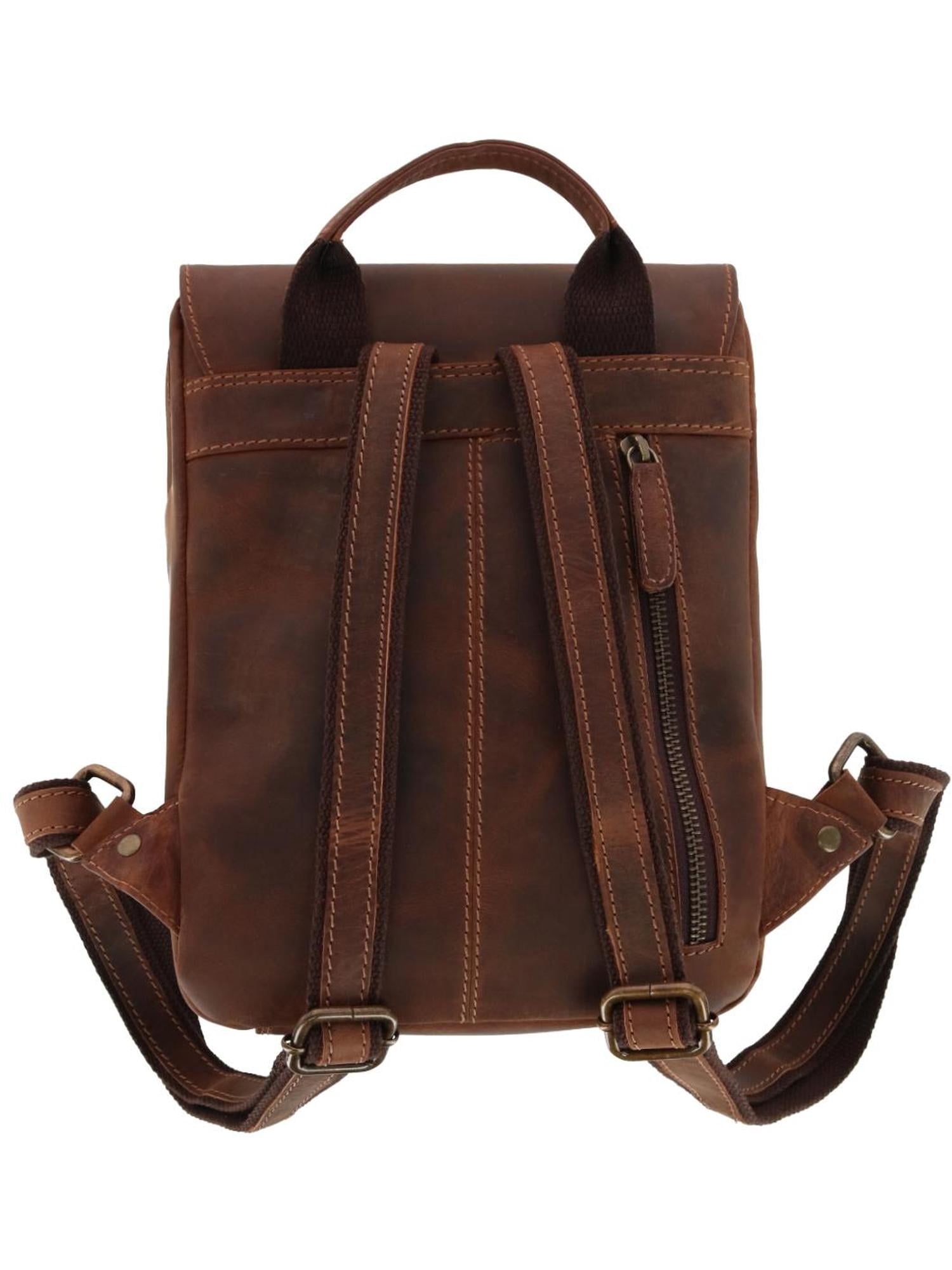 Ann Taylor Leather Backpack Ann Taylor Embossed Leather Bag in Brown — UFO No More main image 3