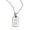 Silver, variant on Angel Number Necklaces for Women Square Digital Bar Pendant 11 11 Chain Gold Plated Stainless Steel Dainty Simple Cool Statement Personalized Jewelry Gold