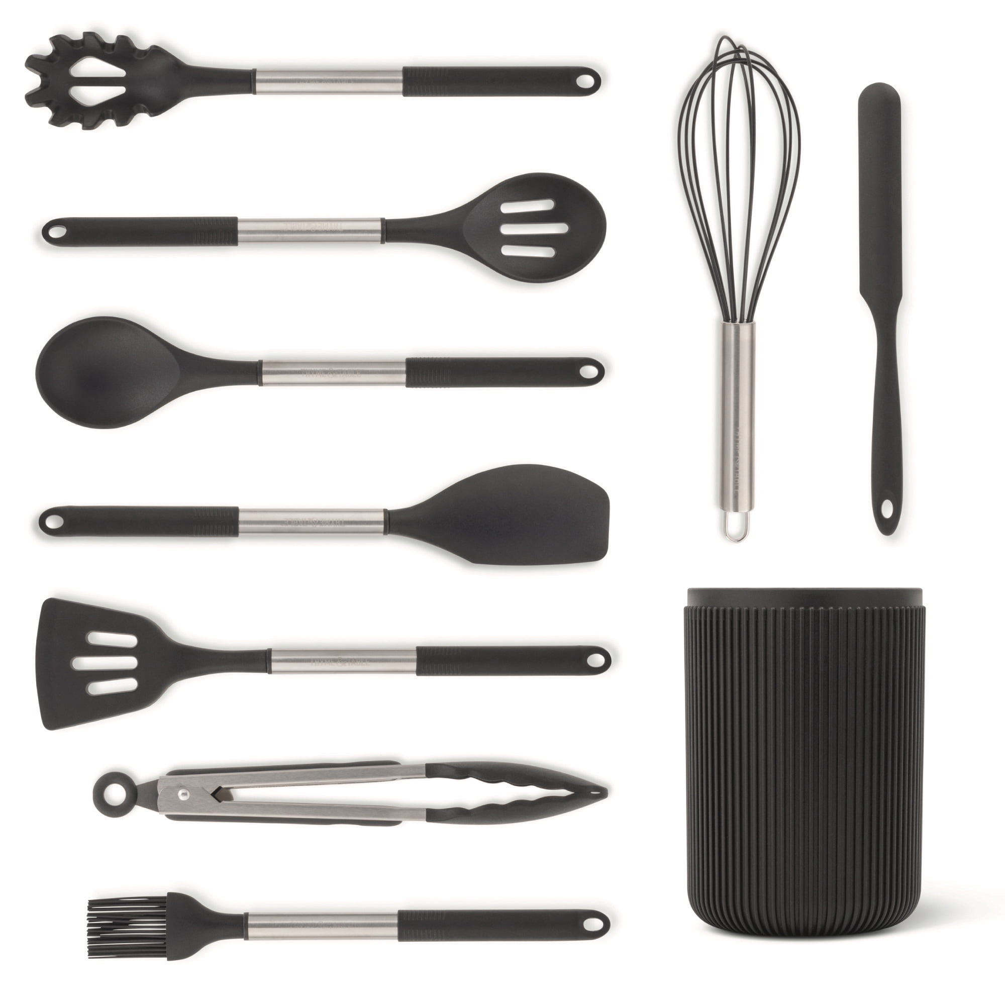 Thyme & Table 10-Piece Silicone Gadget Set - Black