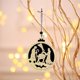 thumbnail image 4 of 3 adornos navideños de madera para hombre, casa, adornos de reno para vacaciones en interiores y exteriores, decoración de fiestas, adornos para árboles, eventos y Navidad oso de fresa Electrónica, 4 of 5