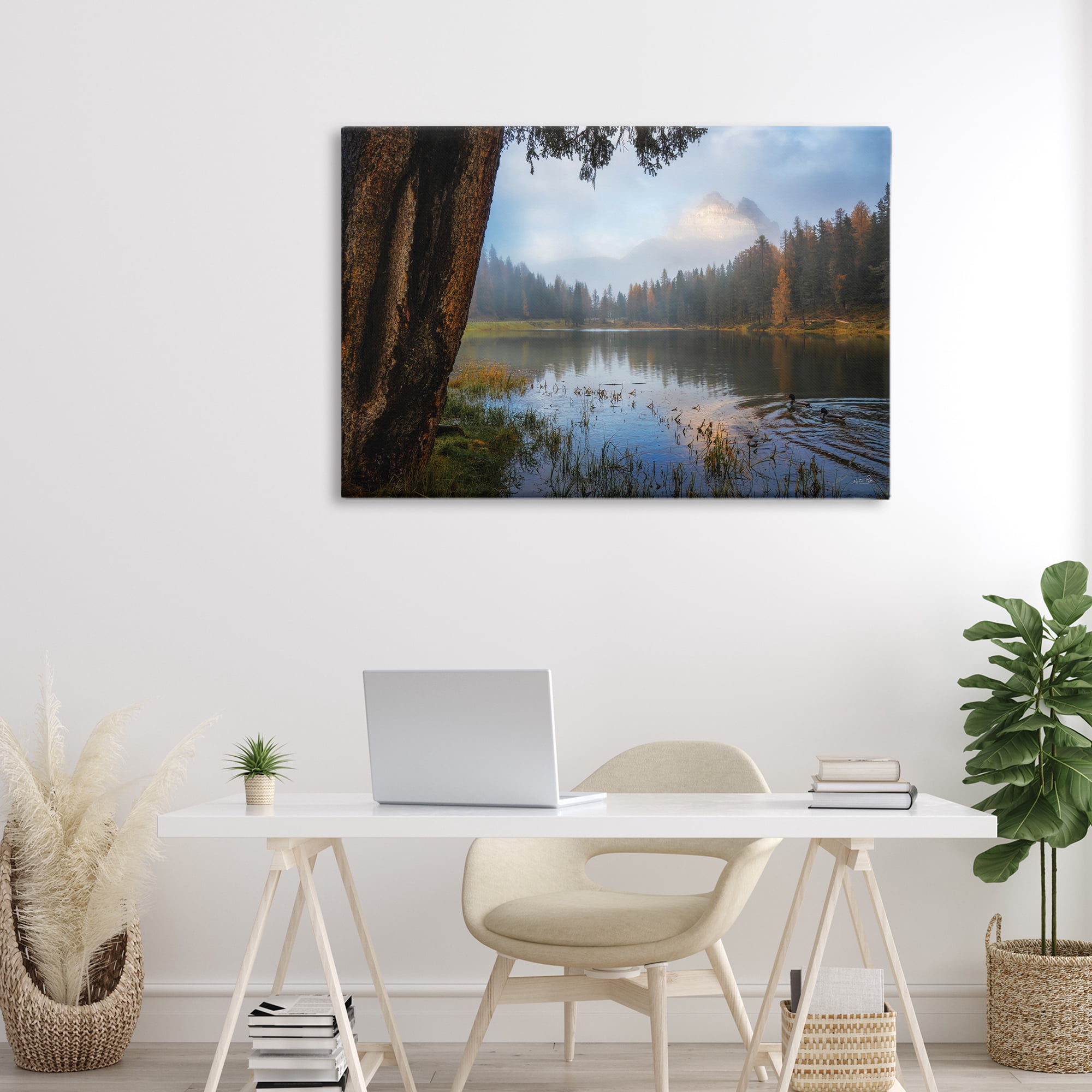 Stupell Industries Autumn Forest Reflections Canvas Wall Art, design by Martin Podt