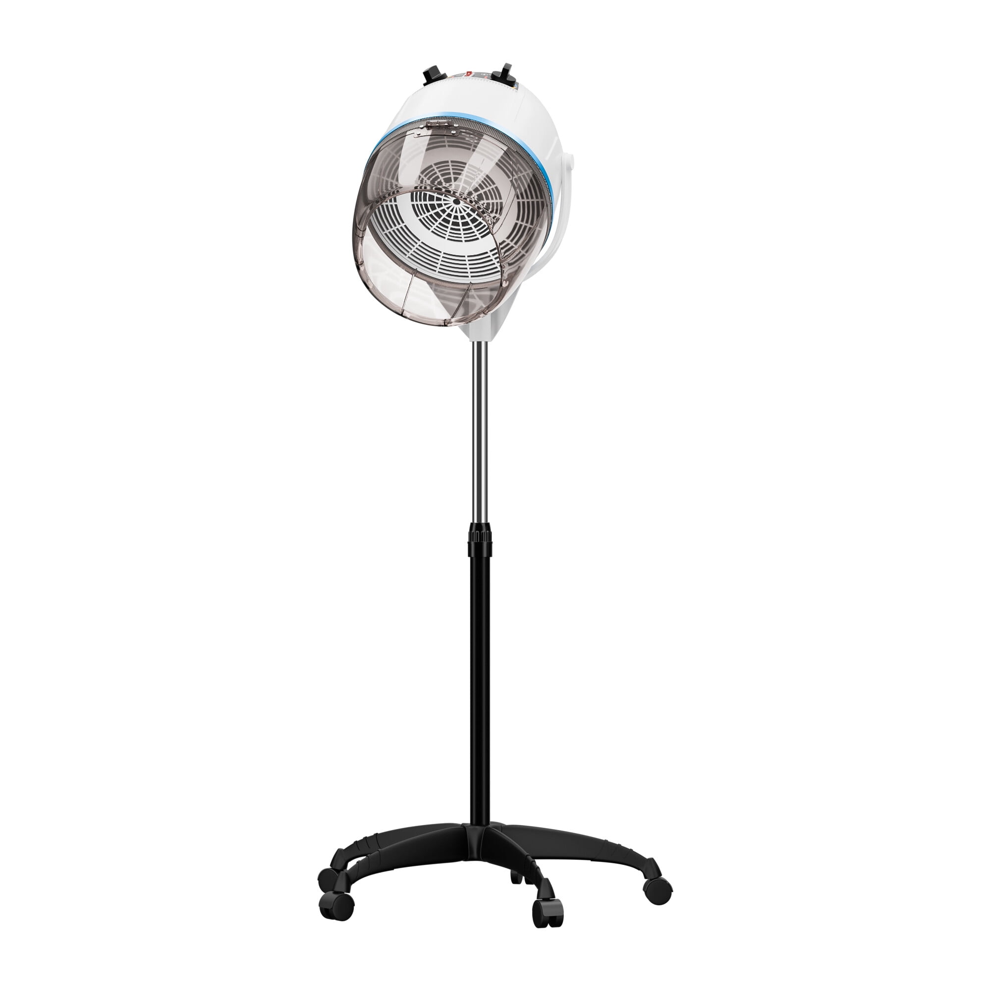 ZENY Pro 1300W Floor Standing Bonnet Hair Dryer, White Professional Hooded Hair Dryer