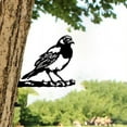 thumbnail image 5 of Stainless Steel Metal Bird On a Branch Tree Art Animals Silhouettes Garden Yard Decoration, 5 of 6