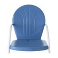 thumbnail image 2 of HomeStock Gothic Glamour Metal Outdoor Chair, 28.5"D x 22"W x 34.25"H, Sturdy, Easy to Assemble, Powder Coated Finish, Metal Seating-Color:Sky Blue Gloss, 2 of 6