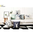thumbnail image 6 of Decorative Throw Pillow Covers Set of 4 Blue Throw Pillow Covers 18x18 Inch Linen Square Throw Pillow Covers Modern Throw Pillow Covers for Sofa Living Room, 6 of 8