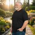 thumbnail image 7 of BILLIONHATS 3 Pack of Mens Plus Size Tees Sizes Big & Tall Cotton Tshirt in Black Color of T-Shirts 5X-Large, 7 of 7