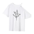thumbnail image 3 of Camiseta para mujer con cuello redondo y recuerdo de verano para regalo del día de San Valentín en la playa XL, 3 of 7