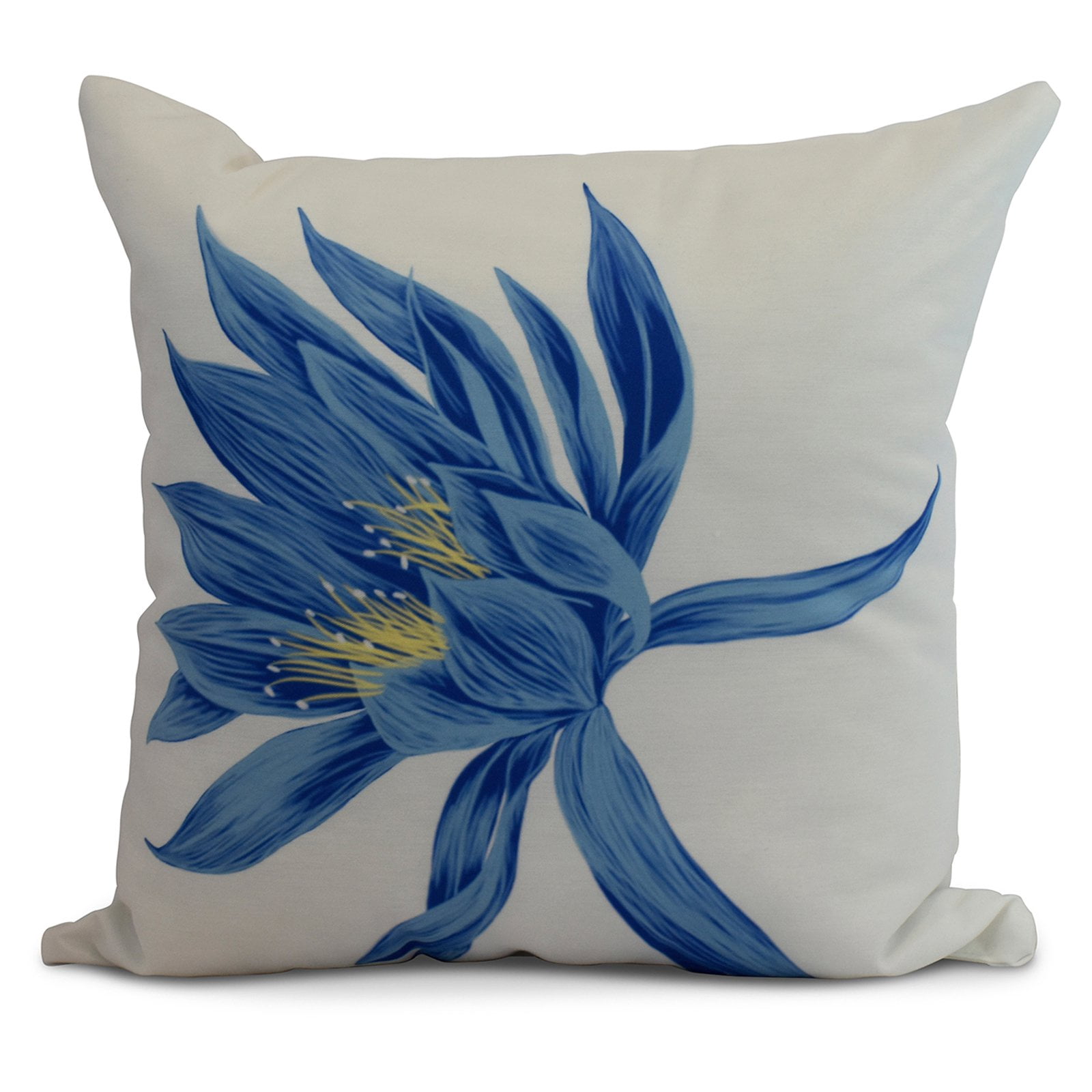 Simply Daisy, 18 x 18 Inch, Hojaver, Floral Print Pillow, Orange