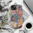 thumbnail image 6 of Floral Collage Phone Case, Artistic Mixed Media with Inspirational Text iPhone Cover, Unique Colorful Botanical and Abstract Design Protective Case for iPhone 16 15 14 13 12 11 Pro Plus Mini, 6 of 6