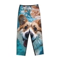 thumbnail image 6 of Fotbe Sea Swimming Corgi Women's Pajama Pants,Sleepwear Pants,Pj Bottoms Drawstring And Pockets-Large, 6 of 7