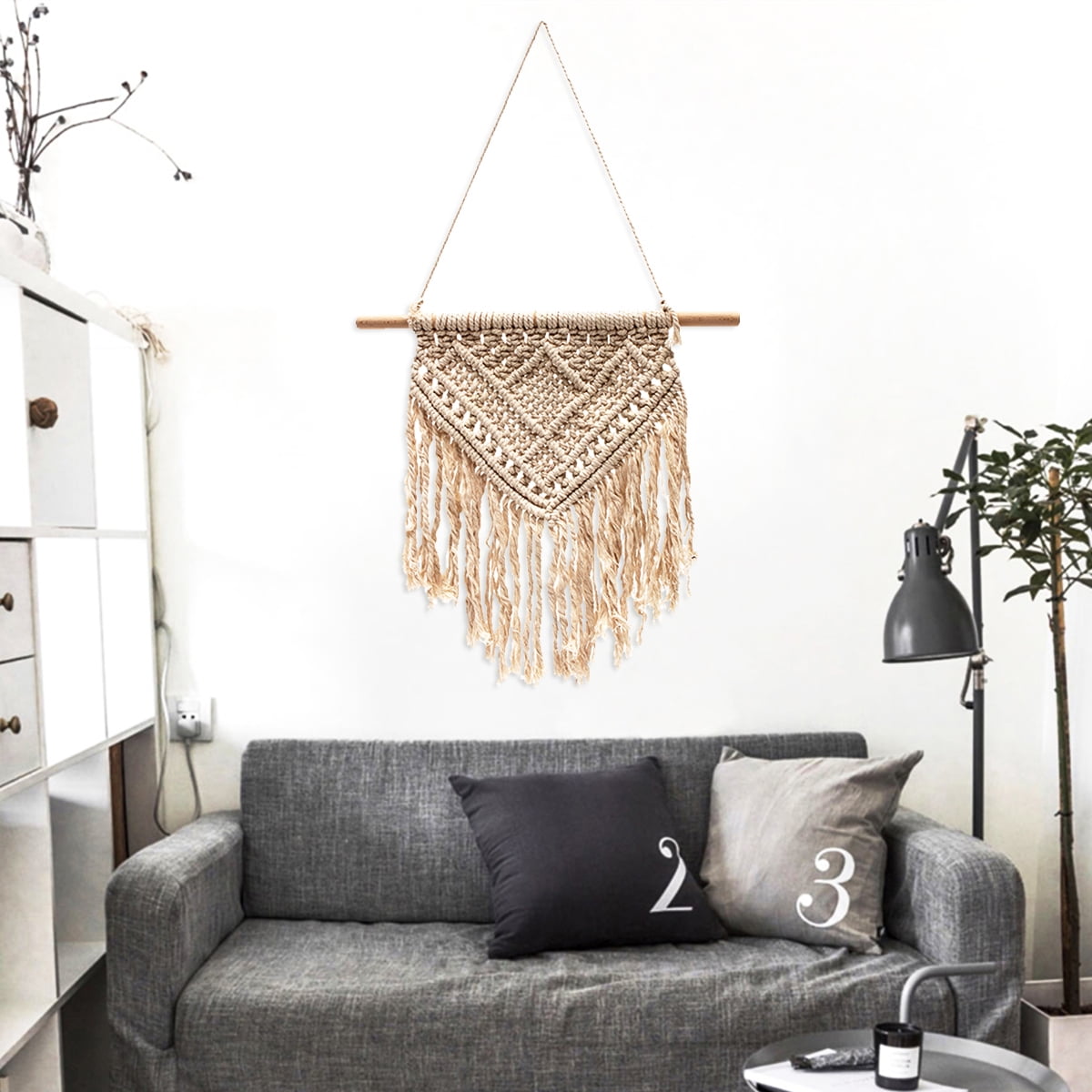 Handmade Macrame Wall Hanging Tapestry Bohemian Chic Home 