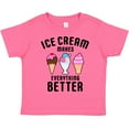 thumbnail image 3 of Inktastic Ice Cream Makes Everything Better Boys or Girls Toddler T-Shirt, 3 of 5
