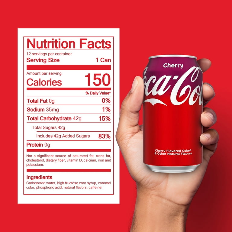 Cherry Coca-Cola 12缶✖︎４ケース Coca-Cola Soda Cherry 12 FL Oz 12 Count - Walmart.com for