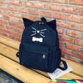 thumbnail image 3 of Womens Backpack Fashion Casual Cute Cat Ears Travel Backpack Canvas Rucksack, 3 of 10