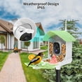 thumbnail image 4 of Bird Feeder with Camera, Smart AI Bird Breed Recognition, Birds Motion Detection with Real-Time Notice, 2K Auto Capture Bird Watching WiFi Camera, Solar-Powered Outdoor Charging Bird House,Green, 4 of 7