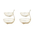 thumbnail image 1 of Toystoory 2 Tier Fruit Basket Stand Detachable Rack Wire Steel Storage for Vegetable Type1 NO1, 1 of 1