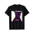 thumbnail image 1 of T Shirt Men's Black Larry Mouse Mimi Pattern Fun Purple Ears Print and Larry Text, 1 of 5