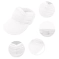 thumbnail image 5 of WCJM Women's Foldable Wide Brim Sun Visor Hat UPF50 Lightweight Cooling Fabric Adjustable Ponytail Opening for Gardening Walking Cap, 5 of 5