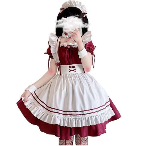Disfraz de sirvienta encantadora para mujer, disfraz de animación japonesa, ropa para mujer, juego de rol
