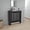 Black, variant on Radiator Cover Linn With Cabinet and Slatted Panel, Modern Home Furniture for Heating Units, Ventilated Decorative Enclosure