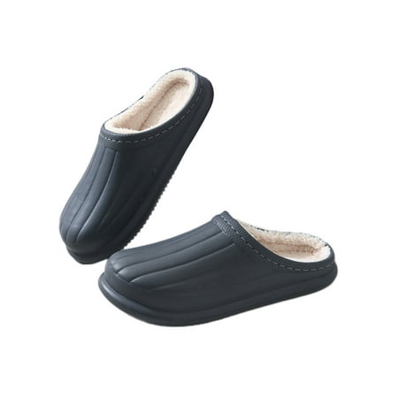 

Daeful Womens House Shoes Slip On Winter Warm Slippers Cozy Home Shoe Lightweight Breathable Clogs Indoor Clog Slipper Gray 7.5-8