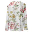 thumbnail image 4 of MKLEKYY Hauts de Sortie pour Femmes Mode Décontractée Imprimé Col Rond Manches Courtes Pull T-Shirt, 4 of 4