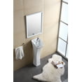 thumbnail image 5 of Fine Fixtures Windfield Pedestal, Elegant One Piece Pedestal Sink, Corner Faucet Hole, Vitreous China, 5 of 8