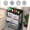 thumbnail image 4 of Cajonera Bluelander, Mueble de 4 Niveles, 5 Cajones y 1 Repisa, Estructura de Acero, Negro, 4 of 5