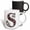 Multicolor, variant on 3drose, Pretty Image of Ruby Jeweled Monogram Letter S, 11oz Mug